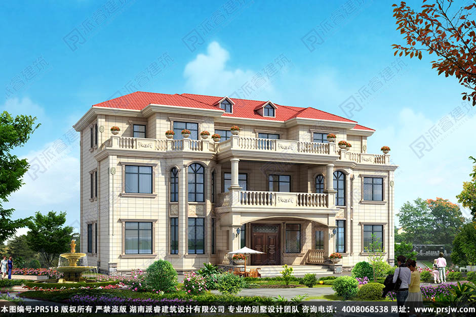 豪华双拼别墅设计图片pr518(1).jpg