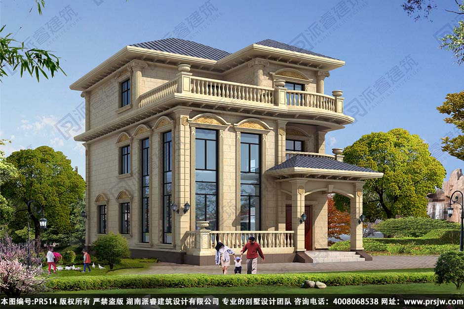 农村三层欧式别墅设计图纸pr514(1).jpg