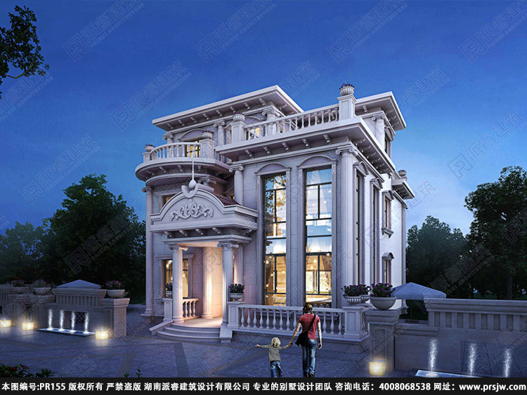 农村三层欧式别墅设计图纸及效果图大全pr155(2.jpg