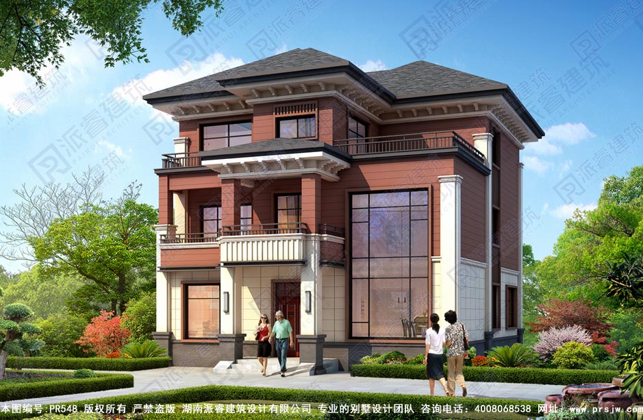 农村自建别墅新中式pr548（2.jpg